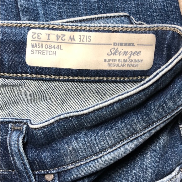 Diesel Stretch Slim-Skinny Regular Waist W24 L32 - Picture 4 of 7
